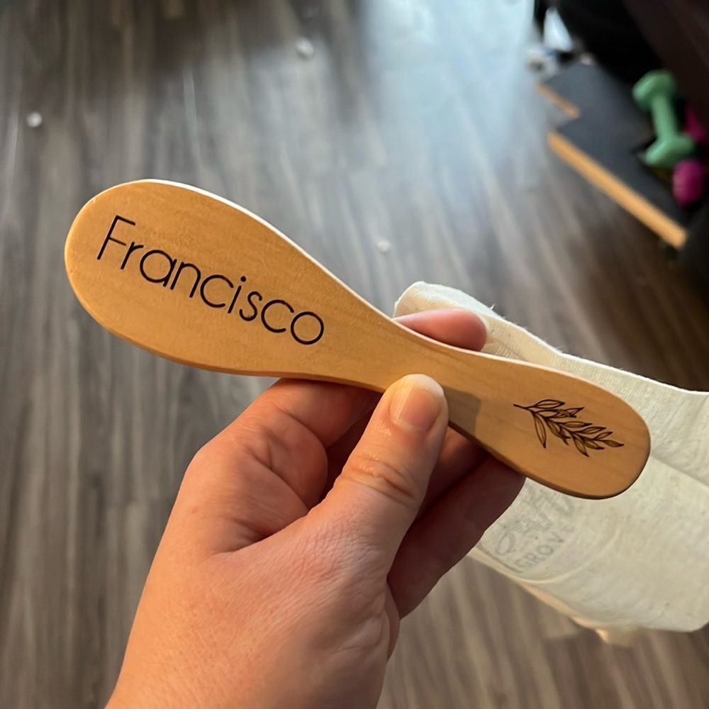 Baby brush with name Francisco